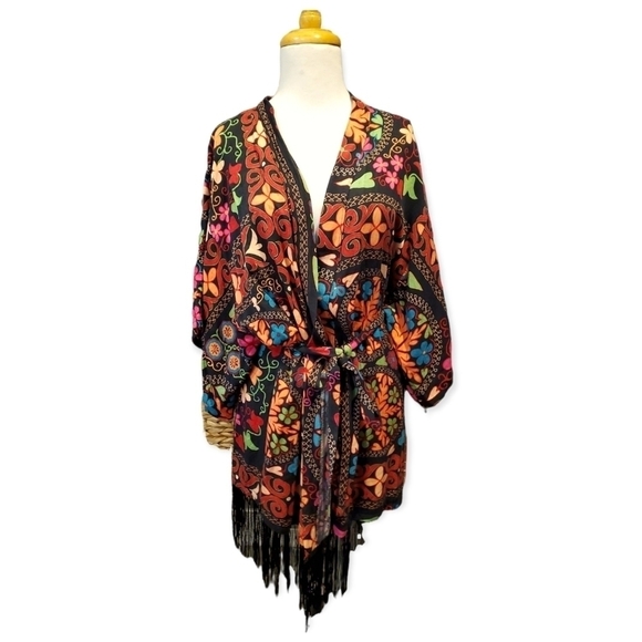 Josie Natori Kimono Robe Sz S - Picture 1 of 9